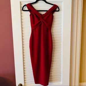 REVOLVE Nookie “Dolly” Midi Dress in Ruby Size XS
